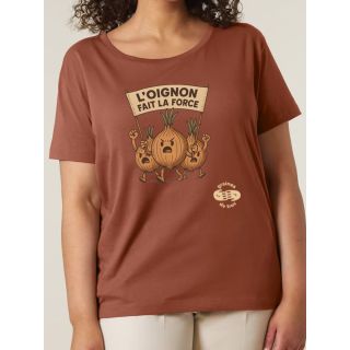 T SHIRT FEMME L'OIGNON FAIT LA FORCE